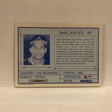 #620 Dave Justice Atlanta Braves 1992 Pinnacle Baseball Card IW
