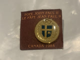 Pope John Paul II Canada 1984 Lapel Hat Pin EF