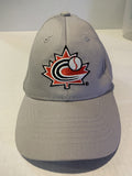 Grey Baseball Canada Velcro Ball Hat Cap