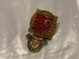 100% Attendance 1969 70 Lions Club 50th Anniversary Lapel Hat Pin EF