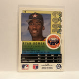 #28 Ryan Bowen Houston Astros 1992 Premier O-Pee-Chee Baseball Card IX