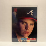 #148 Ryan Klesko Atlanta Braves 1994 Topps Stadium Club Baseball Card IX