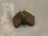USA American 76 Friendship Flags Lapel Hat Pin BR