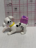 Puppy Playing with a Pink Present on Back 101 Dalmation Disney Mcdonalds Toy Character