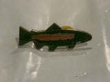 Green Trout Fish Lapel Hat Pin EF