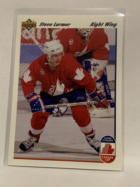 #15 Steve Larmer Canada Cup 1991-92 Upper Deck Hockey Card  NHL