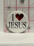I Love Jesus Button Pinback
