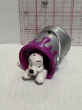 Puppy Popping out of Purple Paint Can 101 Dalmation Disney Mcdonalds Toy Character