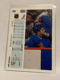#291 Jeff Jackson Quebec Nordiques 1990-91 Upper Deck Hockey Card  NHL
