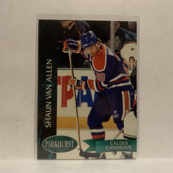#288 Shaun Van Allen Edmonton Oilers 1993-94 Parkhurst Hockey Card JZ2