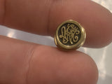 Initials Lapel Hat Pin EF