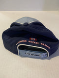 Grey Summer Hockey Camps Lacombe Alberta Velcro Ball Hat Cap