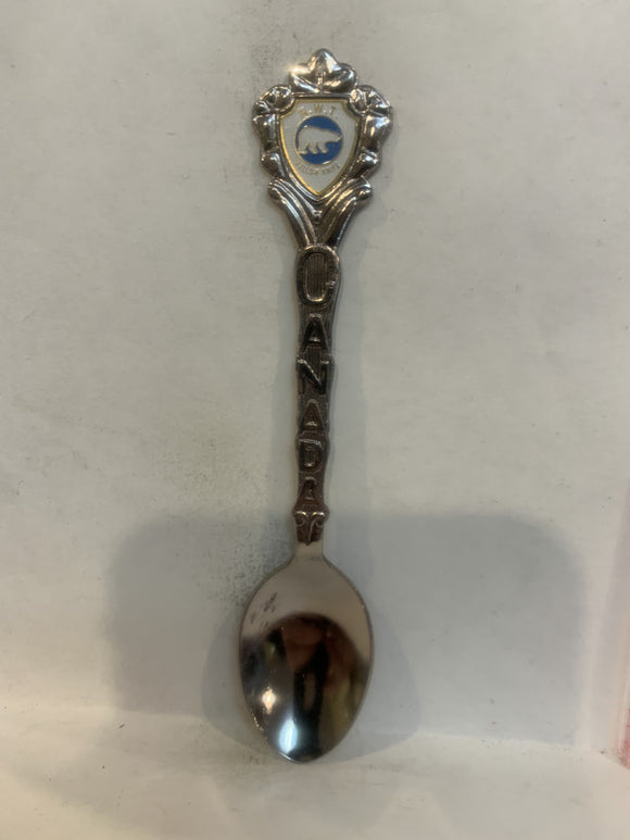 Yellowknife Northwest Territories Canada Polar Bear Souvenir Spoon