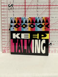 Keep Talking Button Pinback