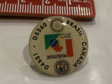 Brasil Canada Rotary Club 2005 2006 Lapel Hat Pin BS