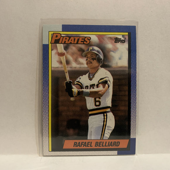 #143 Rafael Belliard Pittsburgh Pirates 1990 Topps Baseball Card IY
