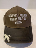 Brown Duck Dynasty Now We're Cookin with Peanut Oil Velcro Ball Hat Cap