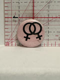 Female Partners Union Button Pinback