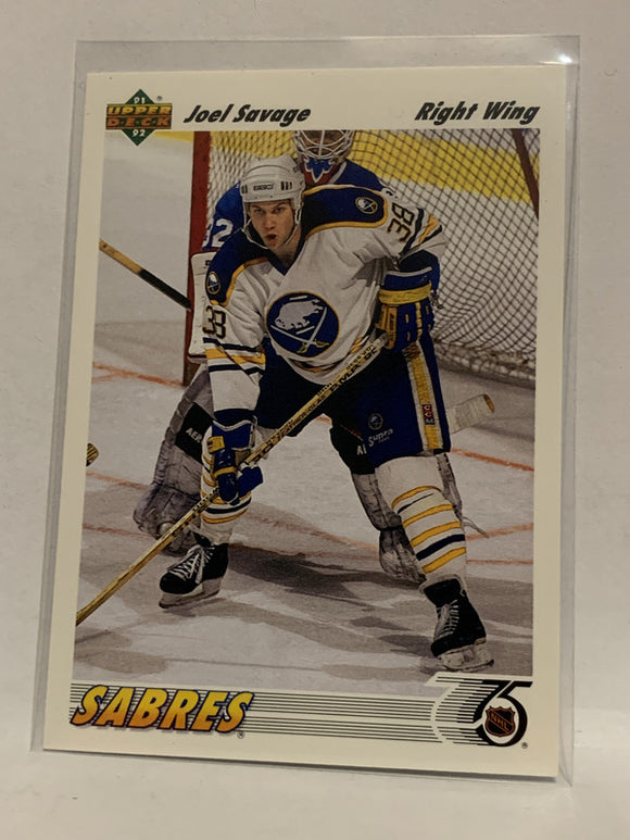 #423 Joel Savage Buffalo Sabres 1991-92 Upper Deck Hockey Card  NHL