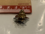 Purple Stone Gem Maple Leaf Lapel Hat Pin EF