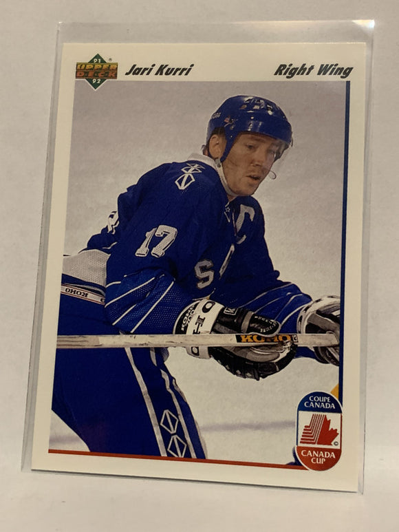 #24 Jari Kurri Finland   1991-92 Upper Deck Hockey Card  NHL