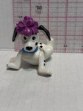 Puppy Weearing a Purple Ribbon on Head 101 Dalmation Disney Mcdonalds Toy Character