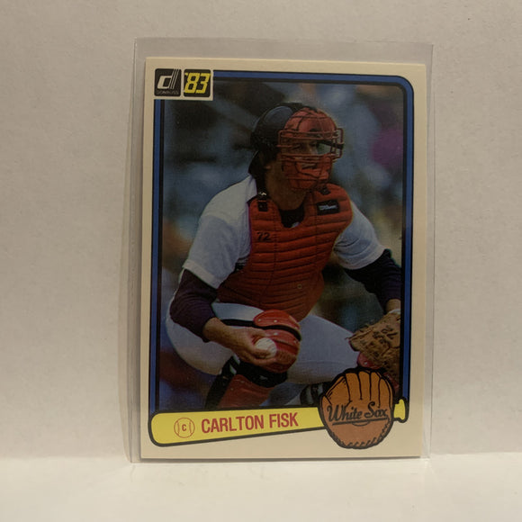 #104 Carlton Ernest Fisk Chicago White Sox 1983 Donruss Baseball Card IY