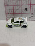 White Pawn '12 Ford Fiesta 2011 Hot Wheels Diecast Car