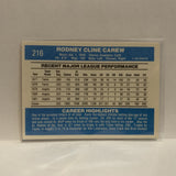 #216 Rodney Cline Carew Los Angeles Angels 1982 Donruss Baseball Card IY