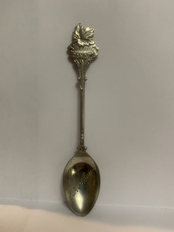 Lake Louise Alberta Canada Maple Leaf Souvenir Spoon