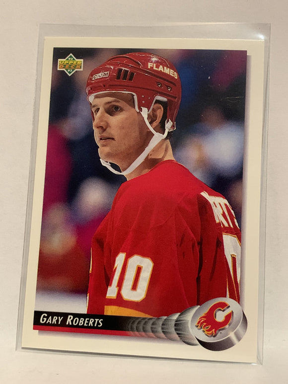 #289 Gary Roberts Calgary Flames 1992-93 Upper Deck Hockey Card  NHL