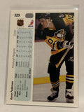 #329 Barry Pederson Pittsburgh Penguins 1990-91 Upper Deck Hockey Card  NHL