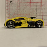 Yellow Phantom Racer ©2004 Hot Wheels Diecast Car EG