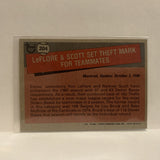 #204 Leflore & Scott Set Theft Mark For Teamates Montreal Expos 1981 Topps Baseball Card IY