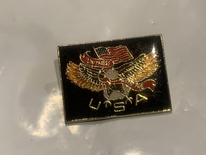 Don't Mess With The USA Flag Lapel Hat Pin EG