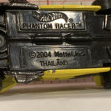 Yellow Phantom Racer ©2004 Hot Wheels Diecast Car EG