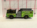 Green Fire Rescue EnginePierce Dash 1/123 E27 2008 Matchbox Diecast Car
