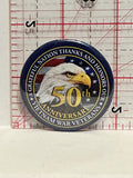 Vietnam War Veterans 50th Eagle Button Pinback