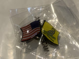 USA Don't Tread On Me friendship Flags Lapel Hat Pin EG