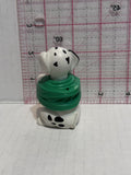 Puppy Wrapped in a Green Ribbon 101 Dalmation Disney Mcdonalds Toy Character