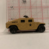 Tan Army Hummer Matchbox Diecast Car EG