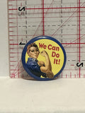 We Can Do It War Propaganda Button Pinback