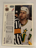 #232 Neal Broten Minnesota North Stars 1991-92 Upper Deck Hockey Card  NHL