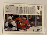 #254 Adam Creighton Chicago Blackhawks 1991-92 Upper Deck Hockey Card  NHL