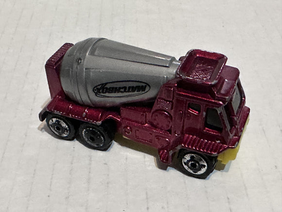 Red Cement Mixer  Matchbox Diecast Car