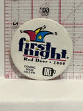 First Night Red Deer 2000 Button Pinback