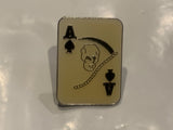 Ace of Spades Playing Card Skull and Cross Bones Lapel Hat Pin EG