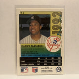 #93 Danny Tartabull New York Yankees 1992 Premier O-Pee-Chee Baseball Card IZ