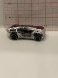 Silver Red Split Decision Hot Wheels Toy Diecast Car