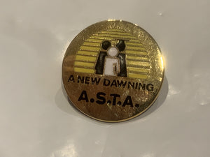 A New Dawning A.S.T.A. Logo Lapel Hat Pin EG